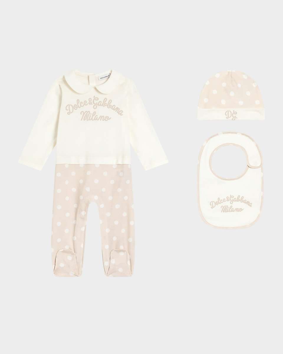 Girl's 3-Piece Jersey Gift Set, Size 0